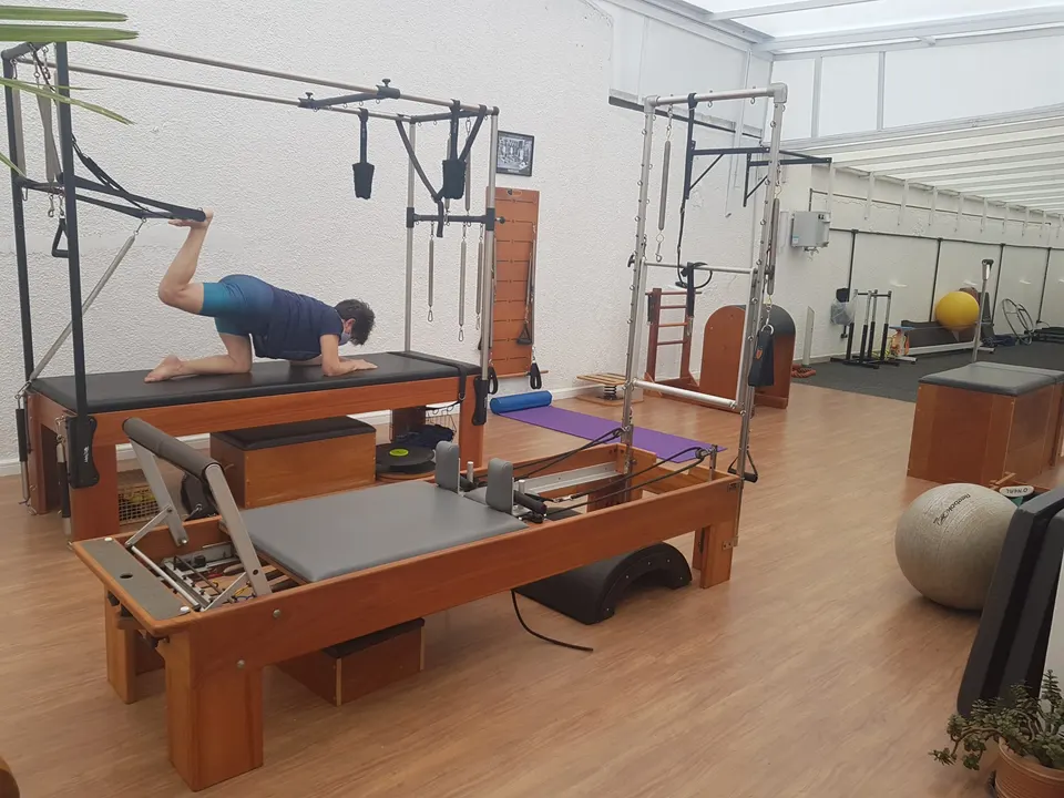 Aula de pilates no Studio Maruki