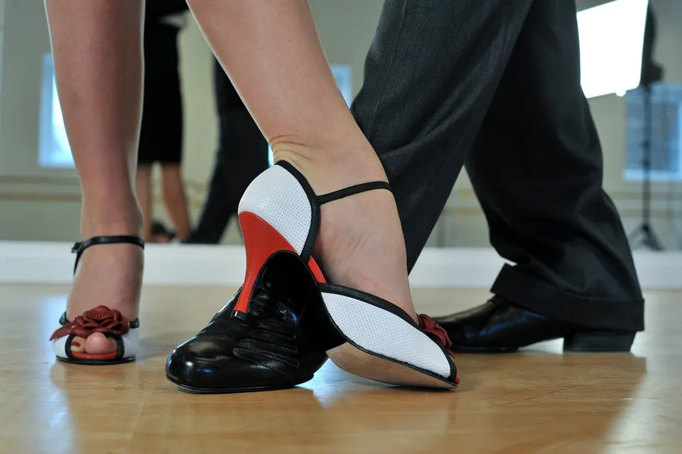 Casal dançando tango